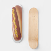 Hotdog met mosterd skateboard (Voorkant)