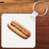 Hotdog met mosterd sleutelhanger (Achterkant)