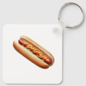 Hotdog met mosterd sleutelhanger (Achterkant)