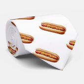 Hotdog met mosterd stropdas (Opgerold)