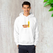 Hotdog met mosterdfles Mannen capuchon Hoodie