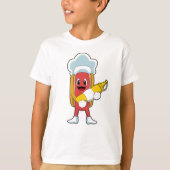 Hotdog met Mustard T-shirt (Voorkant)
