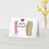 Hotdog Misser You So Much Card Kaart (Gele Bloem)