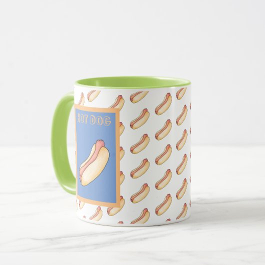 hotdog mok (Voorkant links)