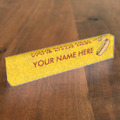 Hotdog Naambordje (Zijkant)
