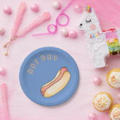 hotdog papieren bordje (Feest)