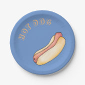 hotdog papieren bordje (Voorkant)