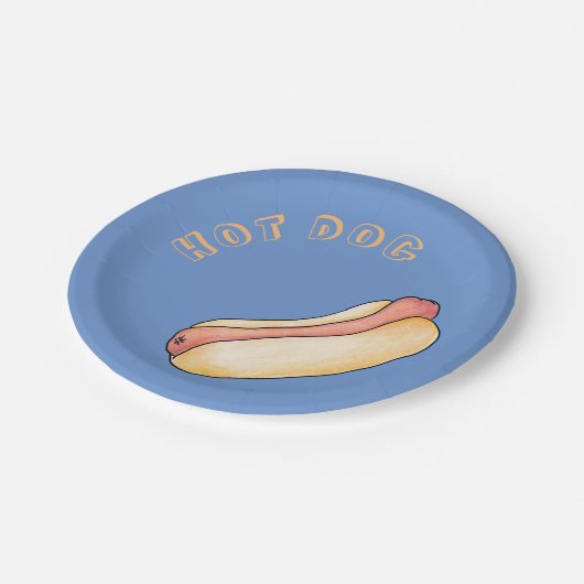 hotdog papieren bordje (Gekanteld)