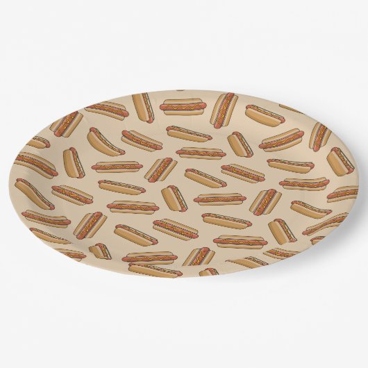 hotdog papieren bordje (Gekanteld)