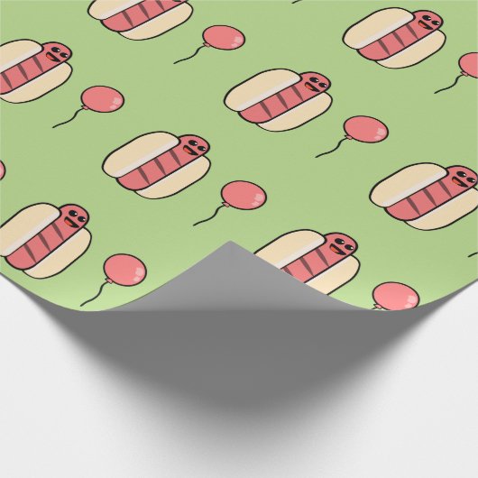 Hotdog Party Cadeaupapier (Hoek)