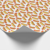 hotdog patronen cadeaupapier (Hoek)