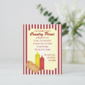 Hotdog Picnic Kaart (Staand voorkant)