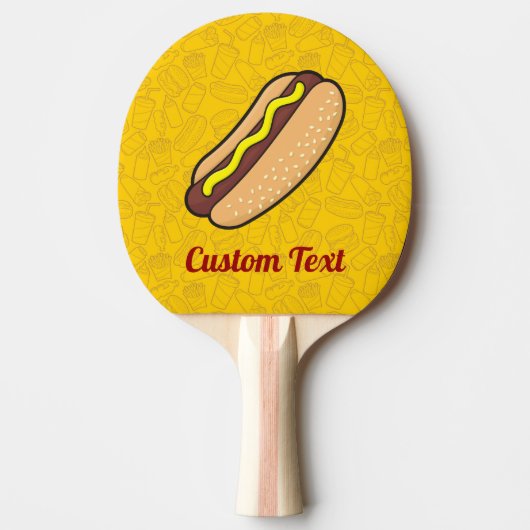 Hotdog Ping-Pong Paddle Tafeltennisbatje (Voorkant)