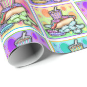Hotdog Pop Art Inpakpapier (Rol Hoek)