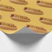 Hotdog Pop Art Wrapping Paper Cadeaupapier (Hoek)