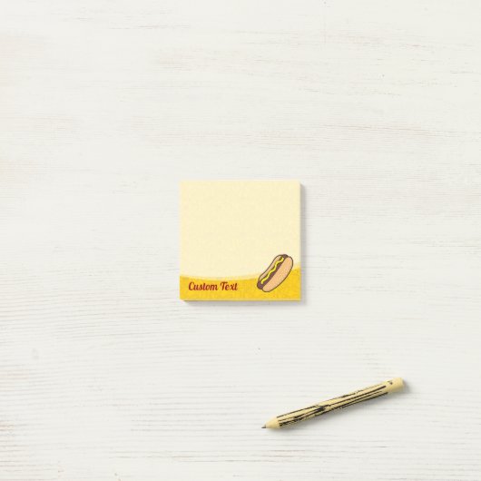 Hotdog Post-it® Notes (Op bureau)