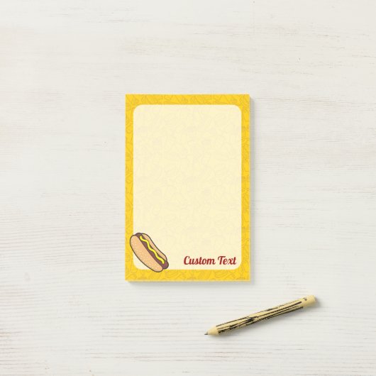 Hotdog Post-it® Notes (Op bureau)