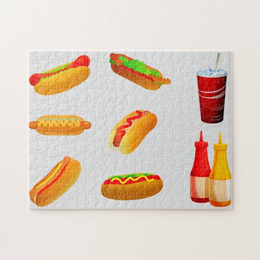 HOTDOG PUZZLE. LEGPUZZEL (Horizontaal)