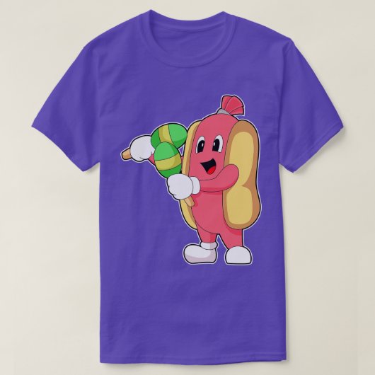 Hotdog Rattle Music T-shirt (Design voorkant)