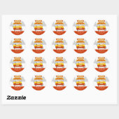 hotdog ronde sticker (Vel)