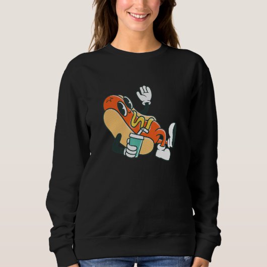 Hotdog Sandwich Mannen Vrouwen Trui (Voorkant)