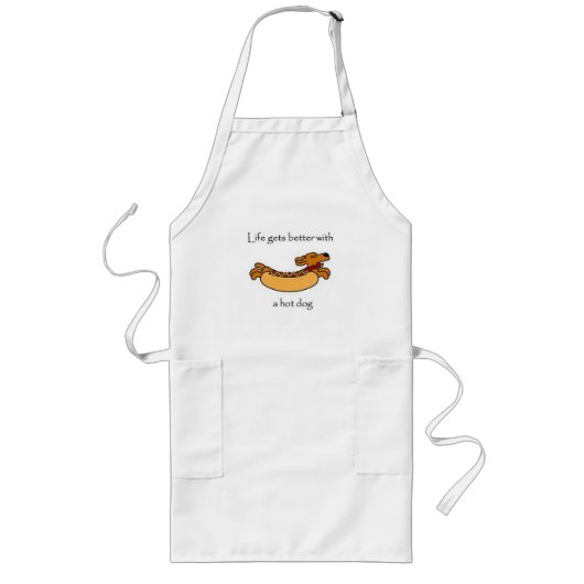 Hotdog-Schort Lang Schort (Voorkant)