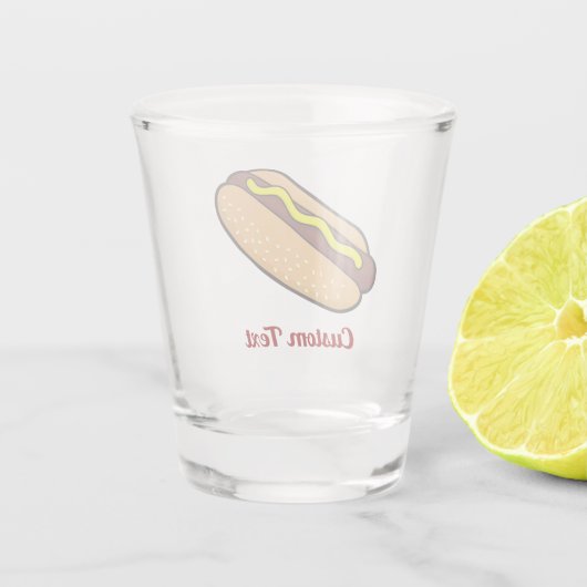 Hotdog Shot Glas (Achterkant)