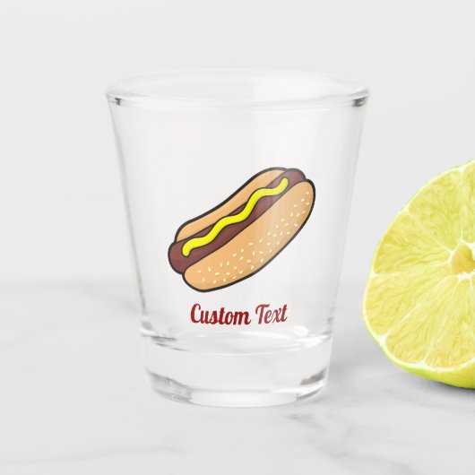 Hotdog Shot Glas (Voorkant)