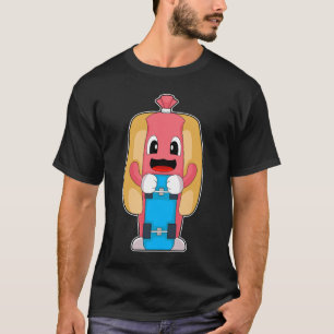 Hotdog skateboard t-shirt