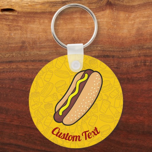 Hotdog Sleutelhanger (Voorkant)