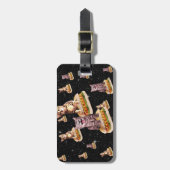 hotdog space cat bagagelabel (Voorkant verticaal)