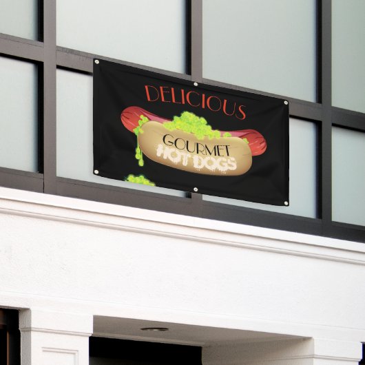 Hotdog Spandoek (Buitenkant Gebouw)