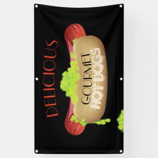 Hotdog Spandoek (Verticaal)
