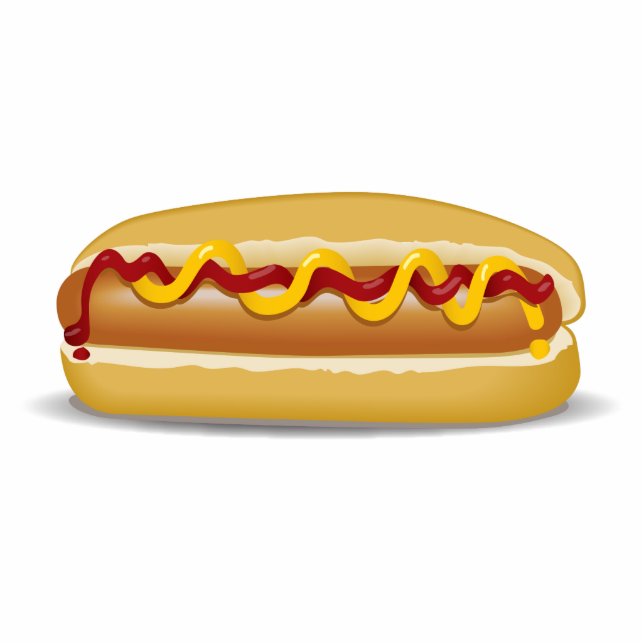 Hotdog Staand Fotobeeldje (Voorkant)