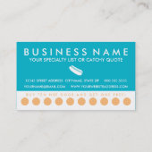 hotdog-standaard in de stad (aanpasbare kleuren) klantenkaartje (Achterkant)