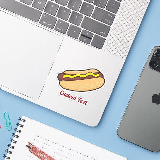 Hotdog Sticker (Laptop met iPhone)