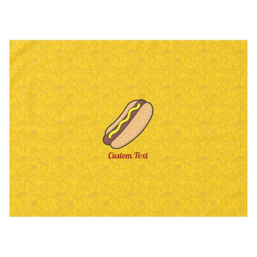 Hotdog Tafelkleed (Voorkant (Horizontaal))