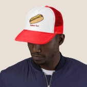 Hotdog Trucker Hat Trucker Pet (In situ)