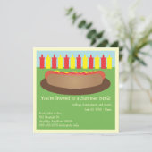 Hotdog-uitnodiging Kaart (Staand voorkant)