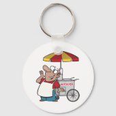 Hotdog Vendor Sleutelhanger (Voorkant)