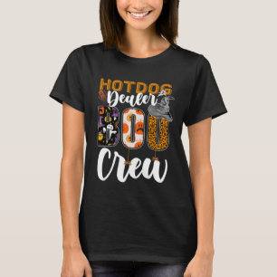 Hotdog Verkoper Boo Bemanning Halloween Wedstrijd T-shirt