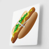 Hotdog Vierkante Klok (Hoek)