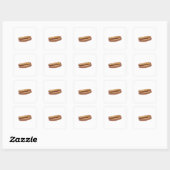 Hotdog Vierkante Sticker (Vel)