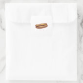 Hotdog Vierkante Sticker (Tas)