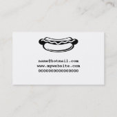 Hotdog Visitekaartje (Achterkant)