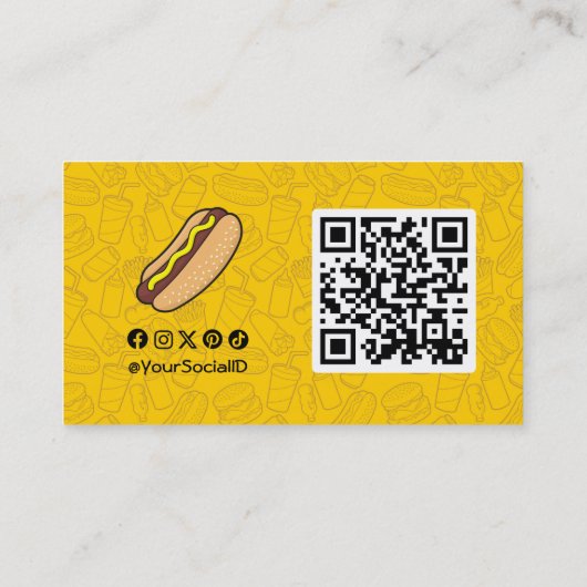 Hotdog Visitekaartje (Achterkant)