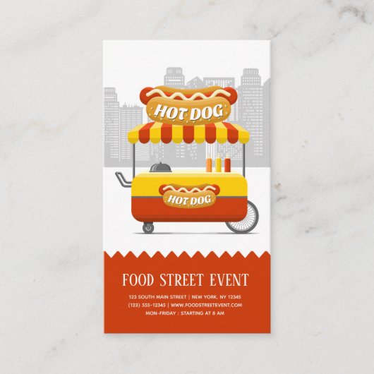 hotdog visitekaartje (Voorkant)