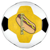 Hotdog-Voetbal Voetbal (Gedraaid)