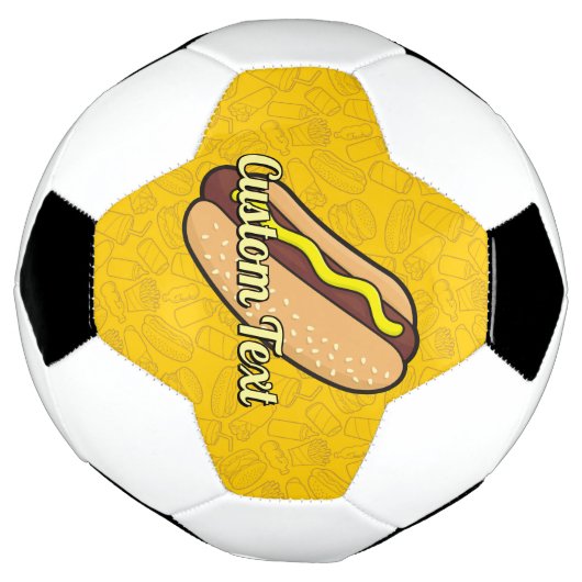 Hotdog-Voetbal Voetbal (Gedraaid)