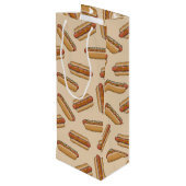 hotdog wijn cadeautas (Achterkant Gekanteld)